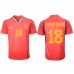 Cheap Spain Jordi Alba #18 Home Football Shirt World Cup 2022 Short Sleeve